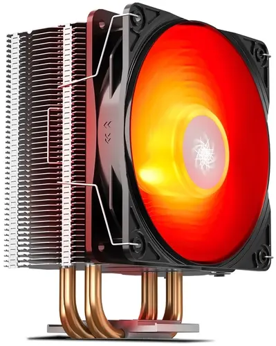 Кулер для процессора Deepcool GAMMAXX 400 V2 RED (Socket FM1/FM2/AM2/AM3/AM4/1150/1151/1155/1156/1200, TDP до 180 Вт, медь, алюминий, 500-1650 rpm, Ma
