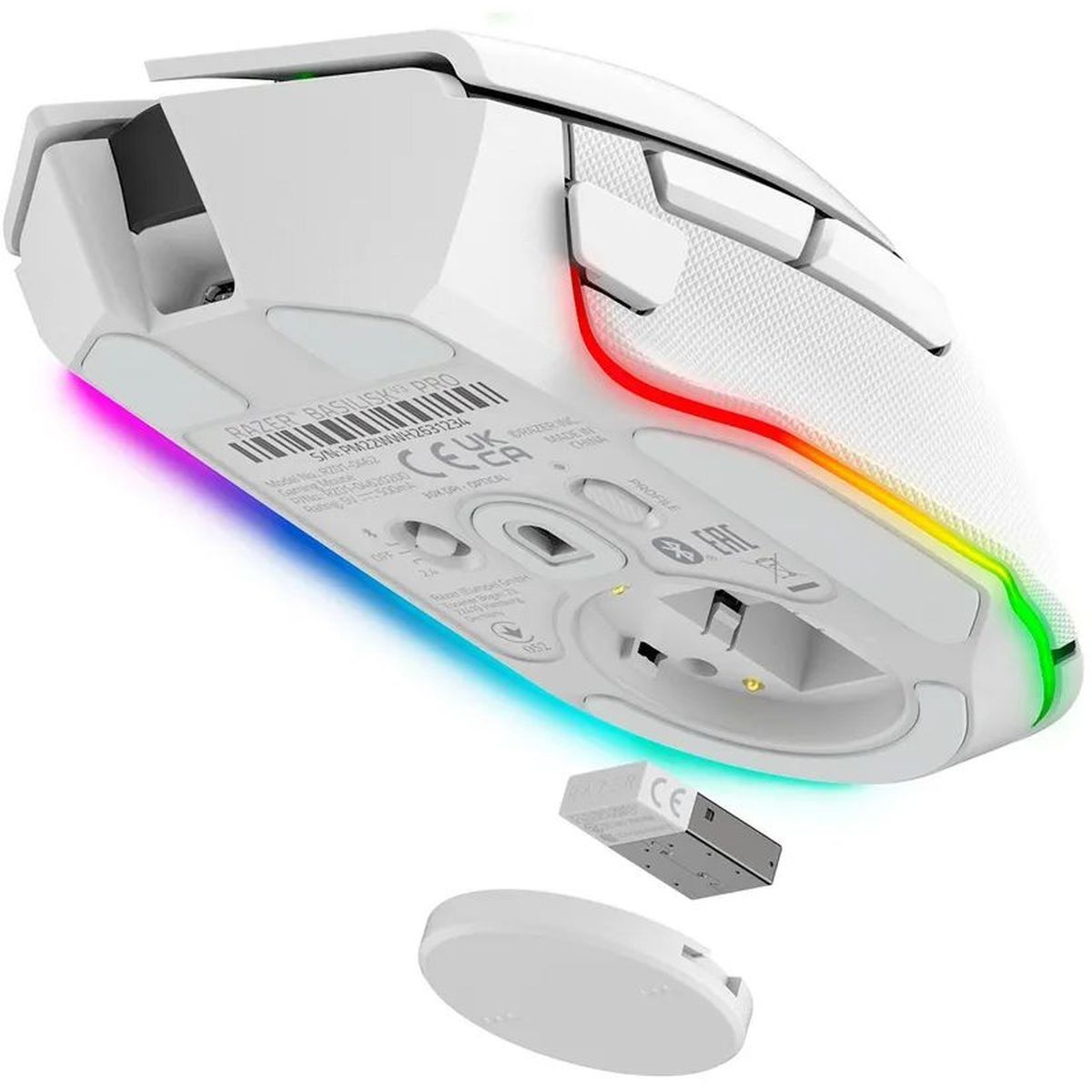 Игровая мышь Razer Basilisk V3 Pro 35K - White gaming mouse Razer Basilisk V3 Pro 35K - White gaming mouse RZ01-05240200-R3G1