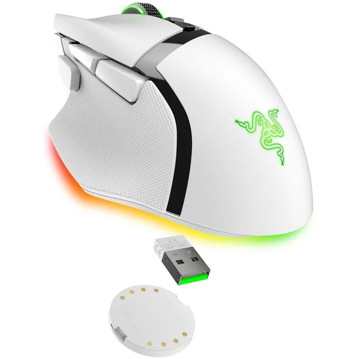 Игровая мышь Razer Basilisk V3 Pro 35K - White gaming mouse Razer Basilisk V3 Pro 35K - White gaming mouse RZ01-05240200-R3G1