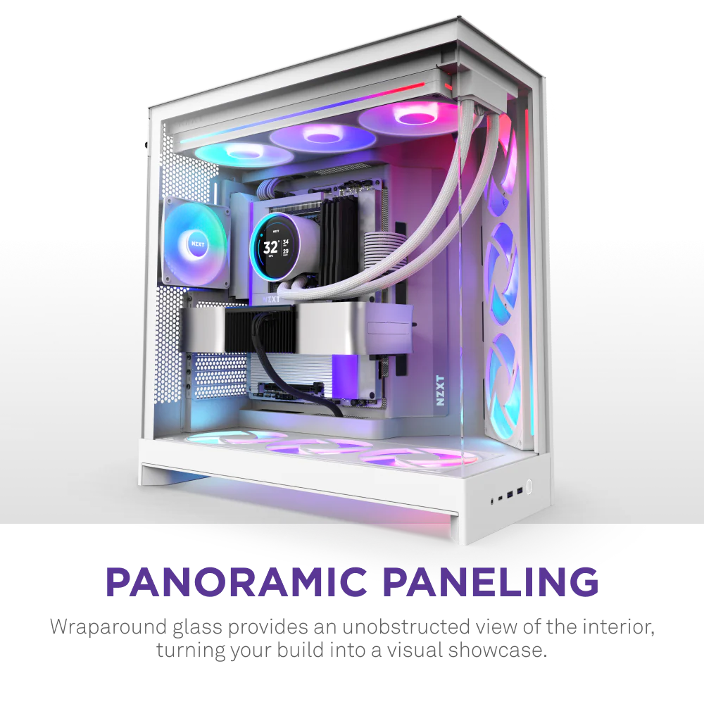 Корпус без блока питания NZXT H9 Flow RGB+ CM-H92FW-P1
