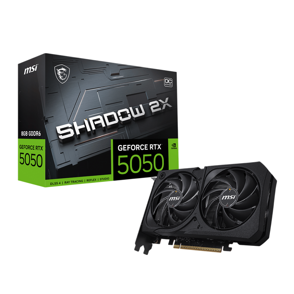 Видеокарта MSI GeForce RTX 5050 8G SHADOW 2X OC