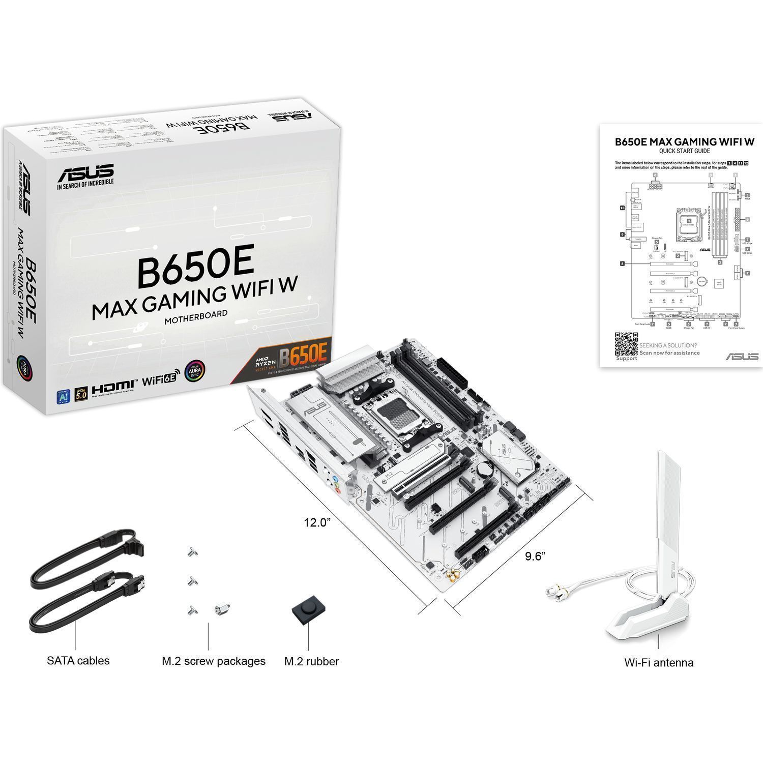 Материнская плата ASUS B650E MAX GAMING WIFI W (90MB1M00-M0EAY0)