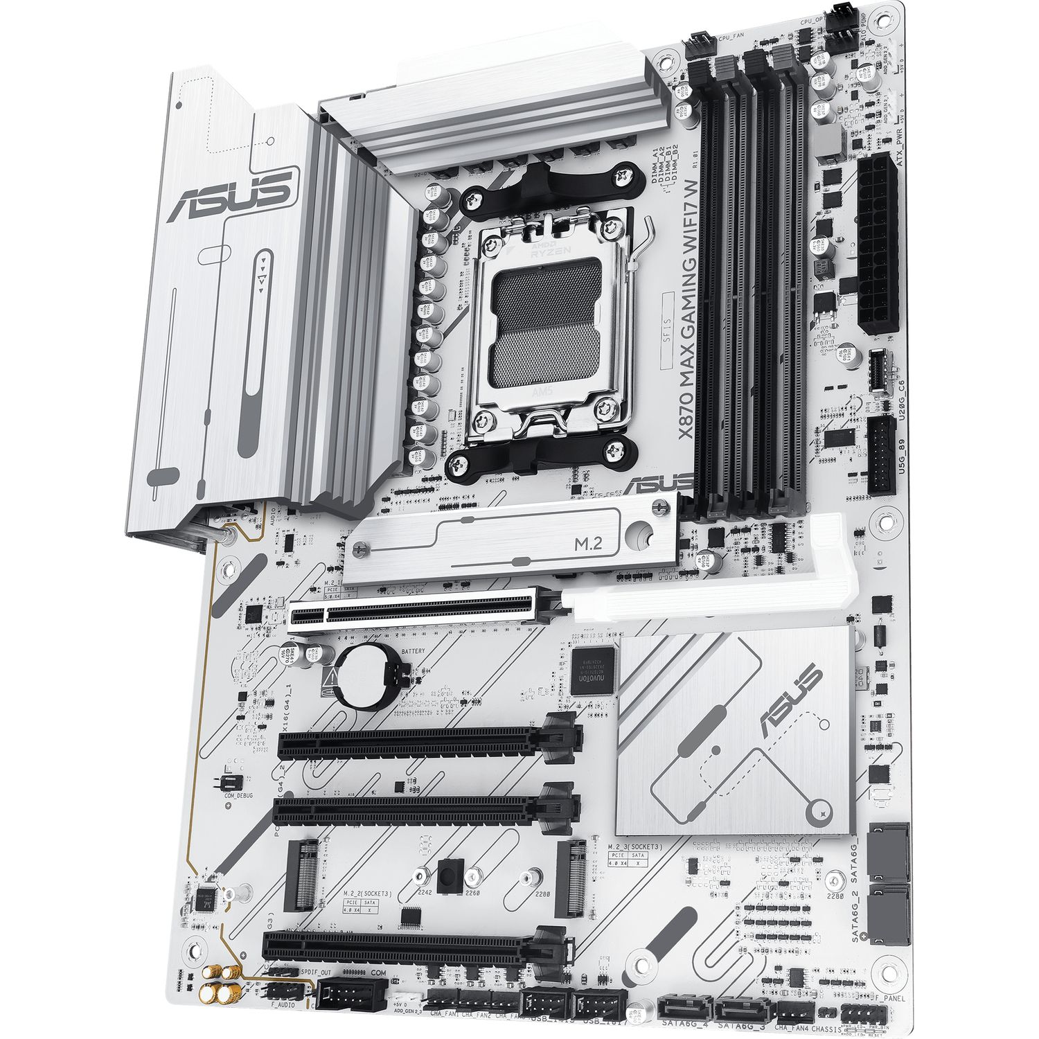 Материнская плата ASUS X870 MAX GAMING WIFI7 W (90MB1LZ0-M0EAY0)